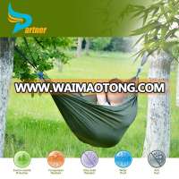 Good quality new design outdoor camping folding Nylon Parachute hammock tree straps hammock